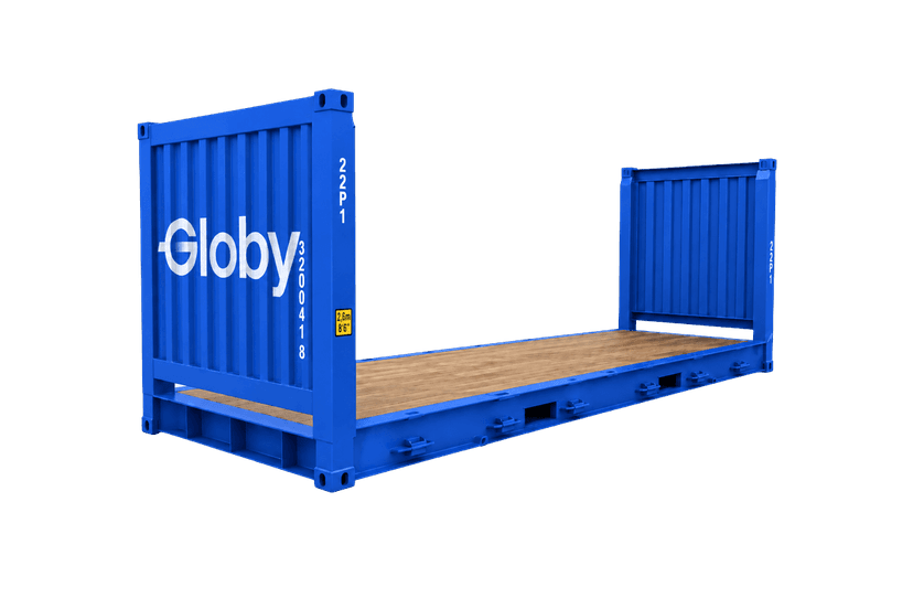 20ft flat rack container